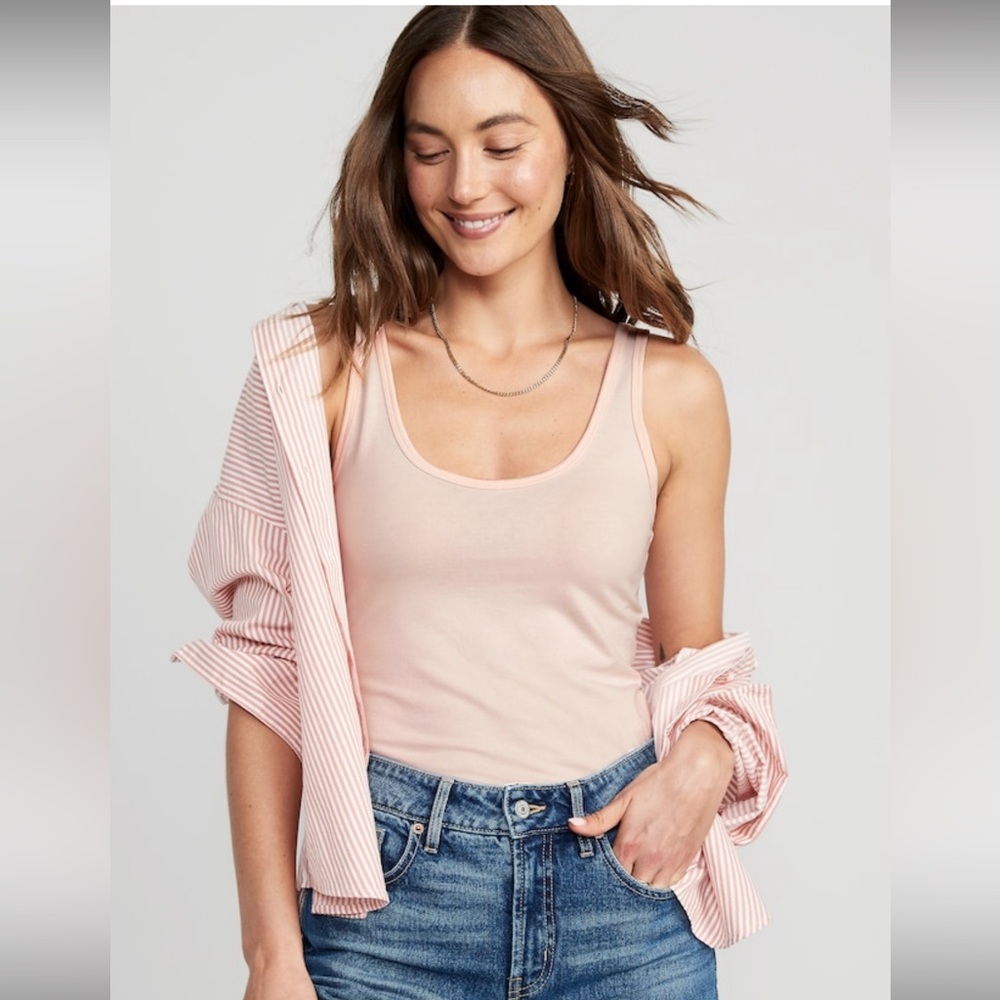 Barely Pink Old Navy First Layer tank - fitted, fabulous & soft